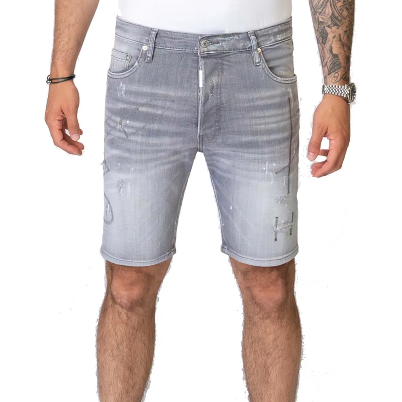 My Brand Skinny-Leg-Jeans MB ALL GREY SHORT JEANS | GREY JEANS grau