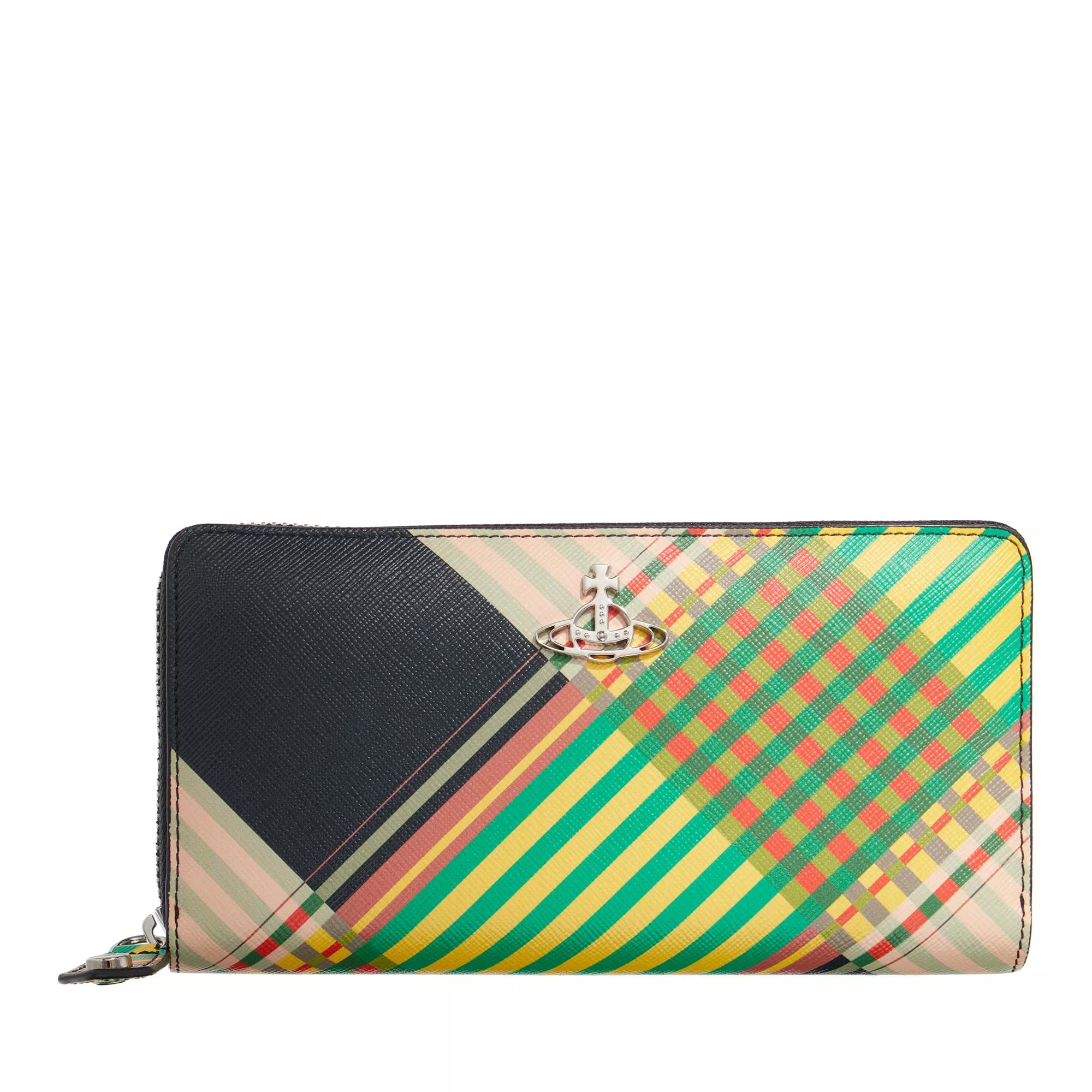 Vivienne Westwood Portemonnaie - Saff Print Zip Round Wallet - Gr. unisize - in Bunt - für Damen