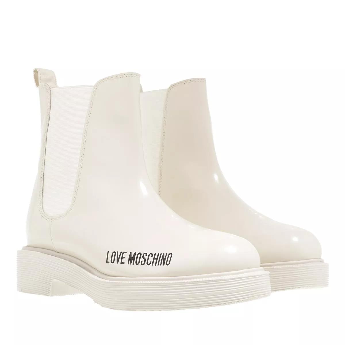 Love Moschino Boots & Stiefeletten - Sca.Nod.City40 Vit.Abrasivato - Gr. 37 (EU) - in Creme - für Damen