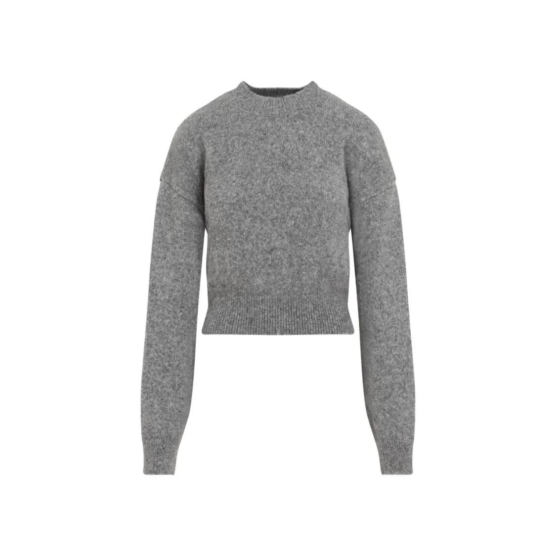 Jacquemus - Grey Alpaca Wool La Maille Pullover - Größe L - grau