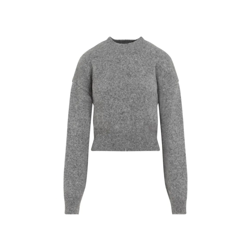 Jacquemus Grey Alpaca Wool La Maille Pullover Grey Trui