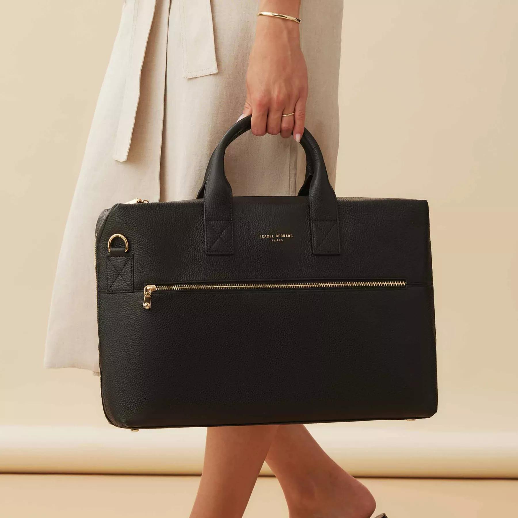 Thumbnail - Isabel Bernard Aktentaschen - Honoré Anique black calfskin leather handbag with - Gr. unisize - in Schwarz - für Damen