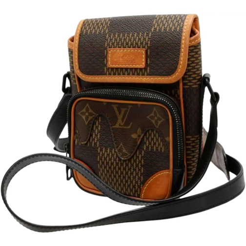 Louis Vuitton Schultertasche Nigo Giant Damier Ebene Monogram Nano Amazone schwarz