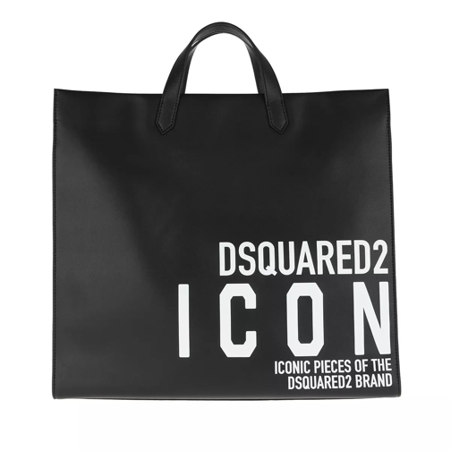 Dsquared2 Icon Shopping Tote Bag Black/White Draagtas