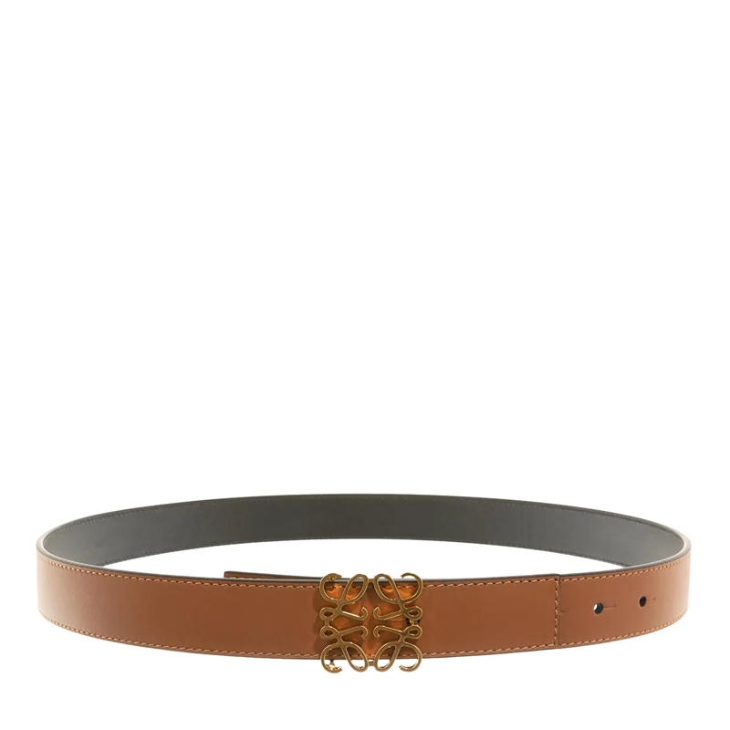 Loewe Ledergürtel Anagram Reversible Belt Tan