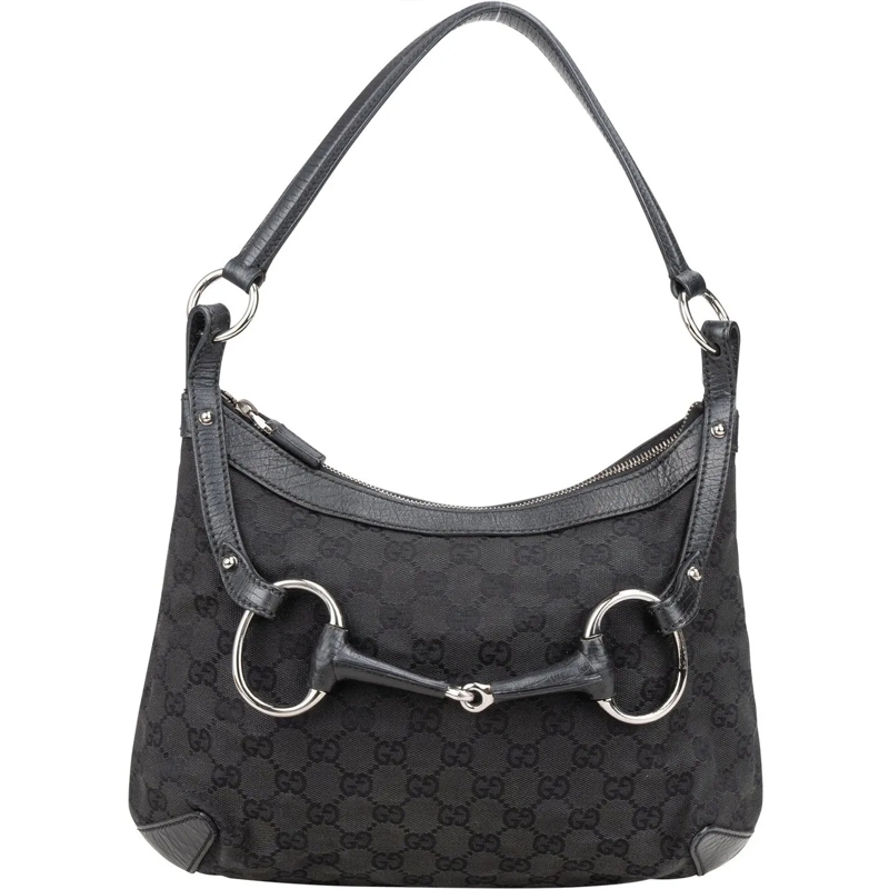 Gucci Schultertasche Gucci GG Monogram Horsebit Hobo Bag mehrfarbig