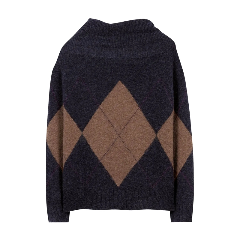 Luisa Cerano Cardigan Pullover aus Alpaka-Woll-Mix dunkelblau(Image 3)