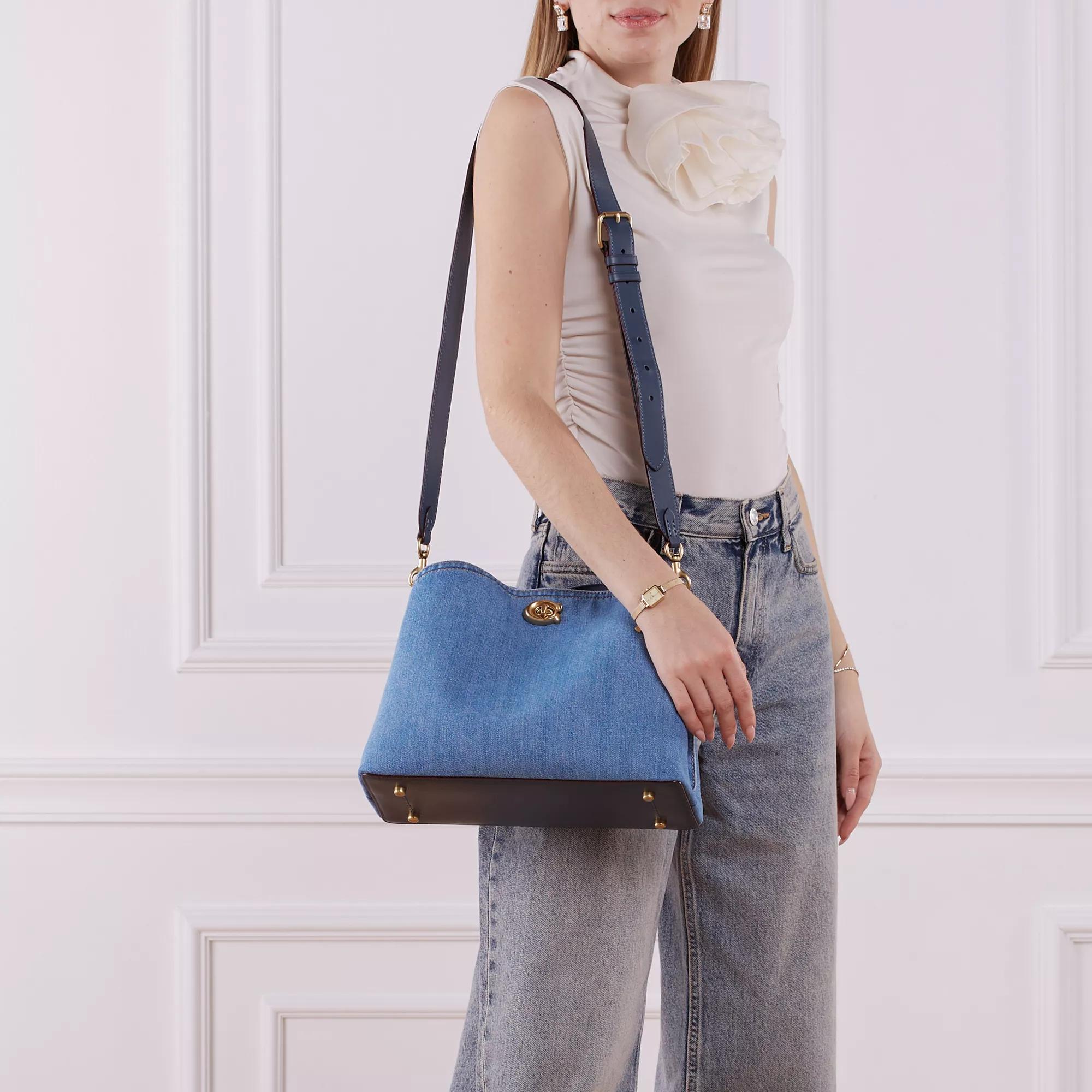 Coach Hobo bags Denim Willow Shoulder Bag in blauw