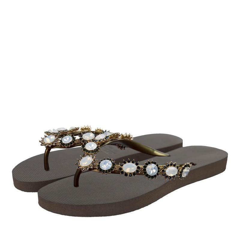 UZURII Flip Flops Pantoffeln Pantoffel Boo Boo mocca