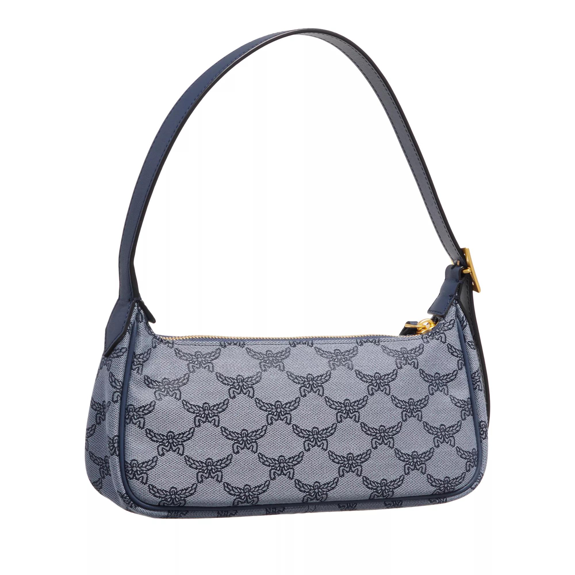 MCM Pochettes Himmel Fbr Shoulder Bag Small in blauw