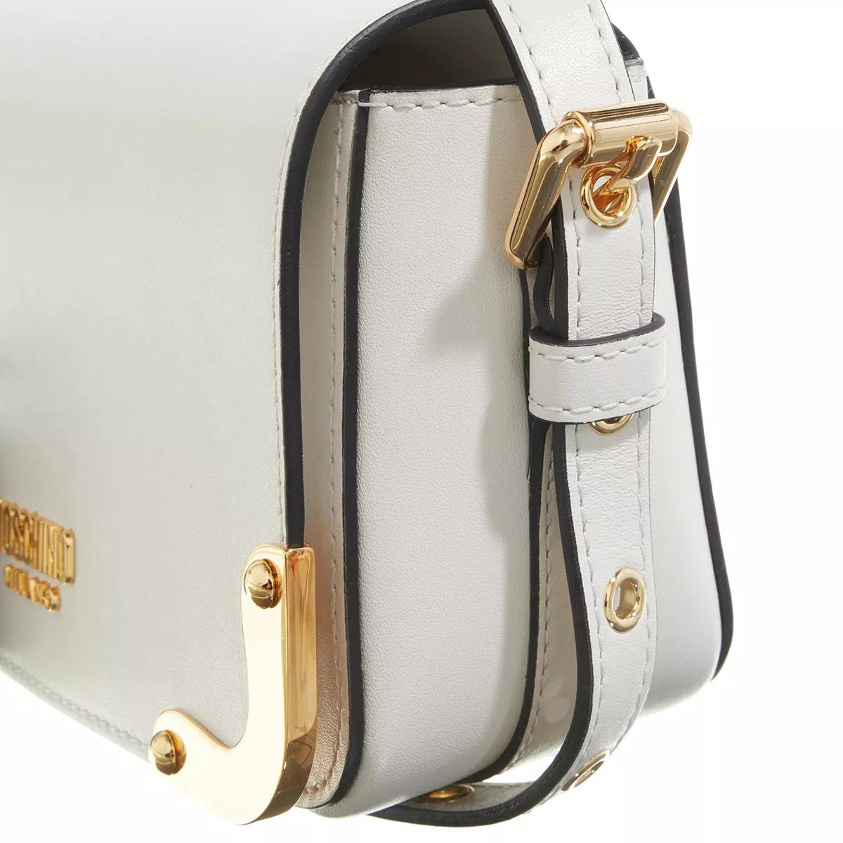 Moschino Crossbody bags Metal Corner Shoulder Bag in beige