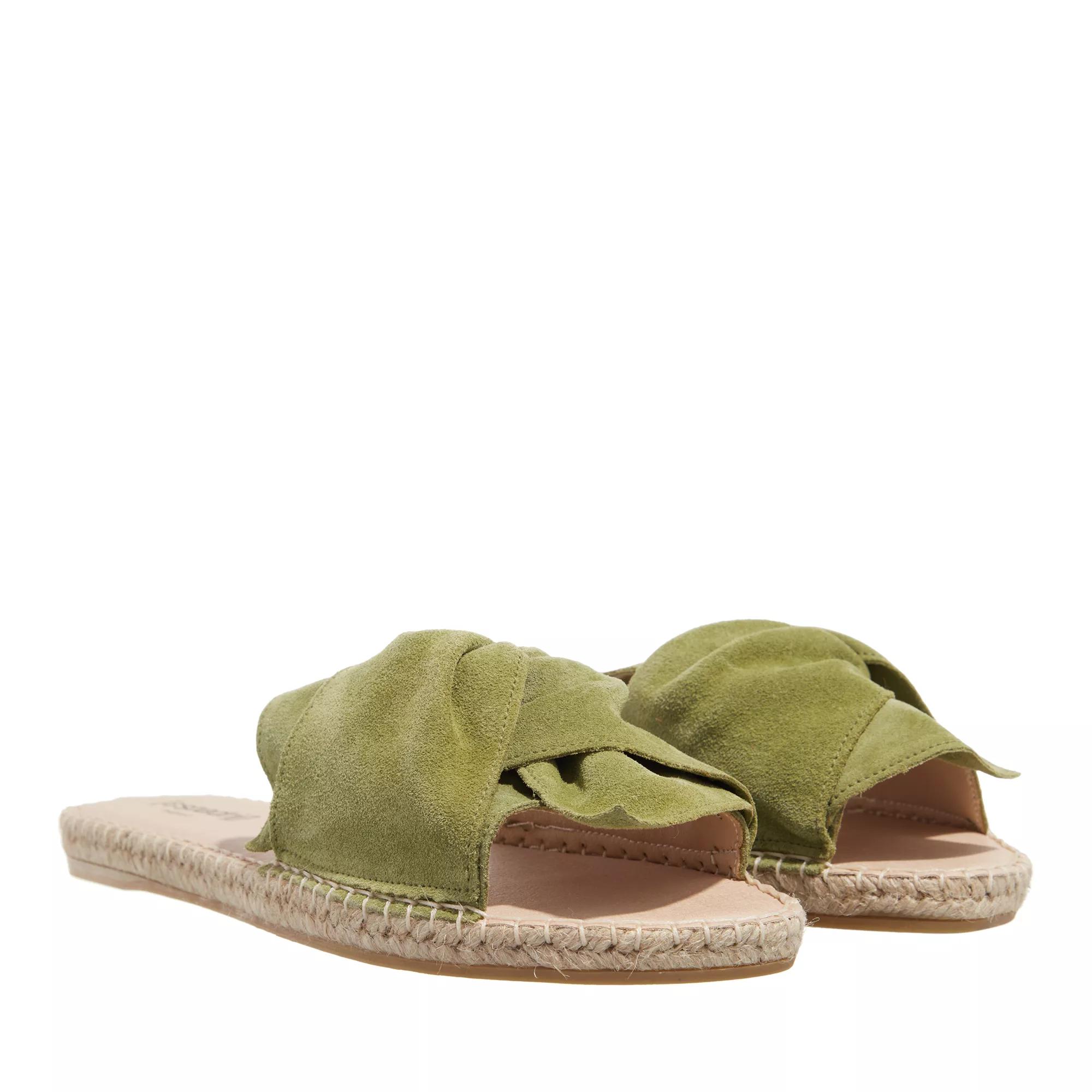 Espadrij l’originale Slipper & Pantoletten - Plage Boucle - Gr. 38 (EU) - in Grün - für Damen