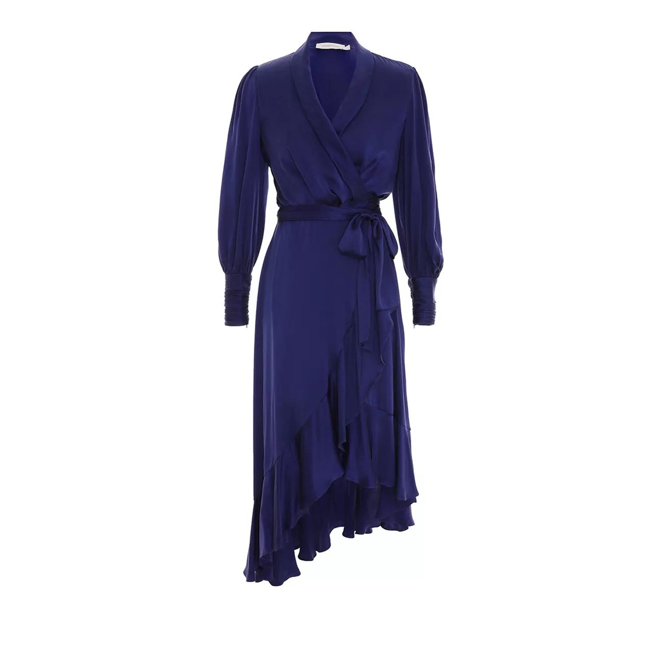 Zimmermann - Silk Wrap Midi Kleid - Größe 3 - multi