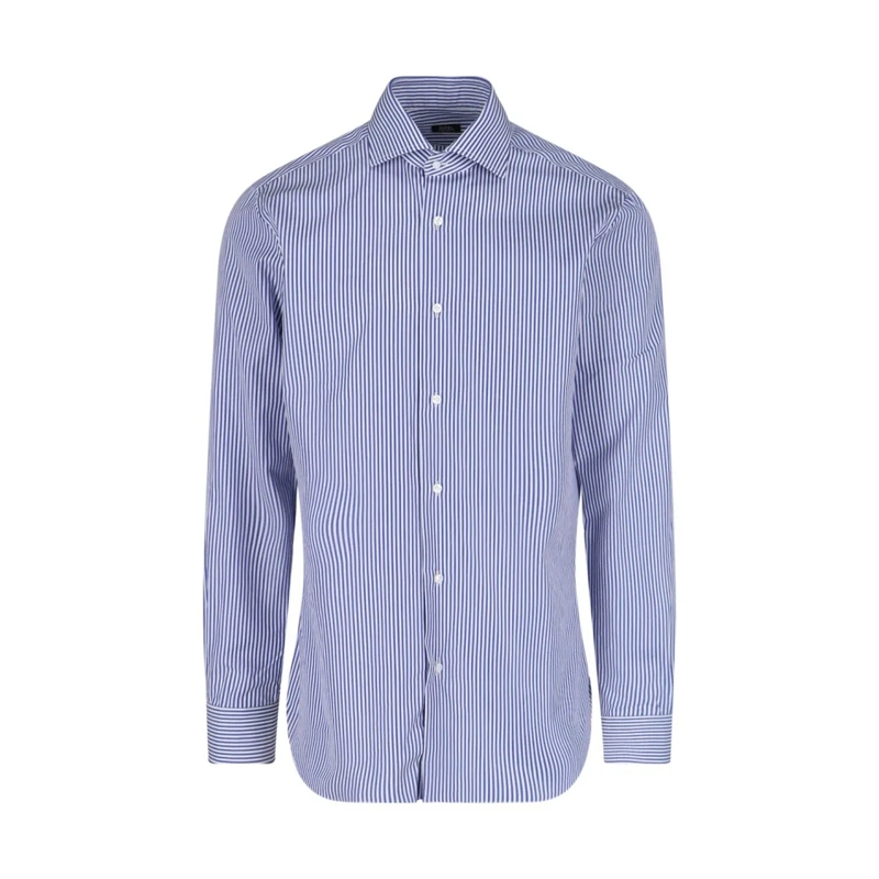 Barba Napoli Chemise I' Stripe Shirt – Blue Blue