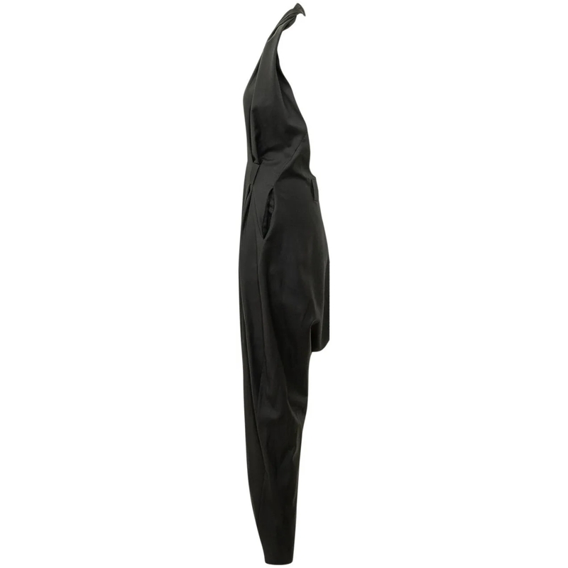Coperni Jumpsuit Tuta con Scollo Profondo e Zip schwarz(Image 3)