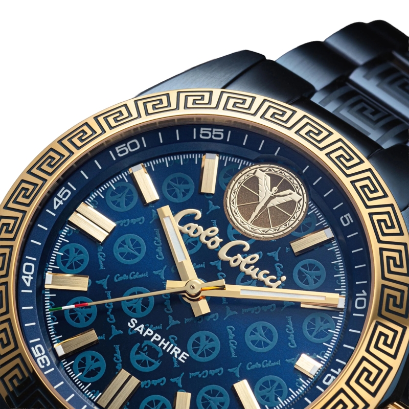 Carlo Colucci Quarzuhr Herrenuhr CC300 . blau(Image 7)