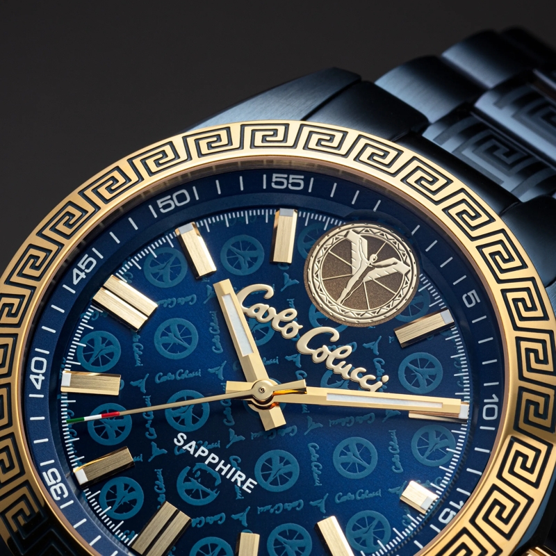 Carlo Colucci Automatikuhr Herrenuhr CC300 . blau(Image 6)