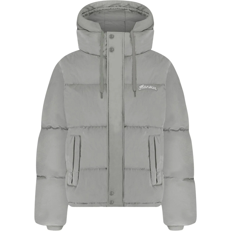 Flâneur Doudoune Signature Puffer Jacket | Grey grau
