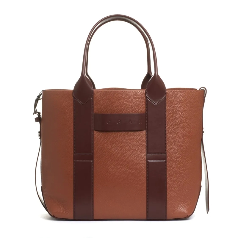 Hogan Schultertasche Shopping Medium Leather Leather Brown