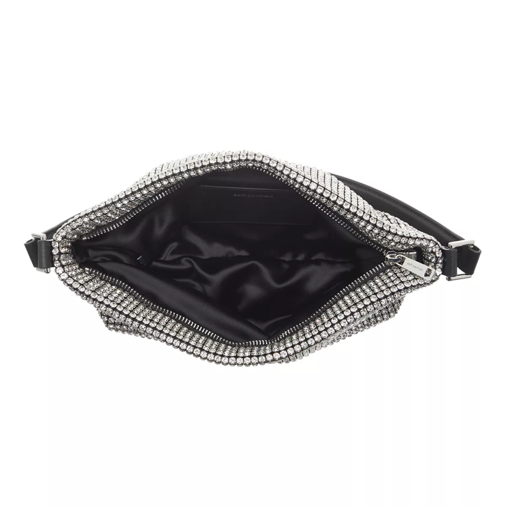 Self-Portrait シルバーディアマンテミディアムホーボーバッグ　新品 Self Portrait Diamante Medium Hobo Bag Silver | Pochette
