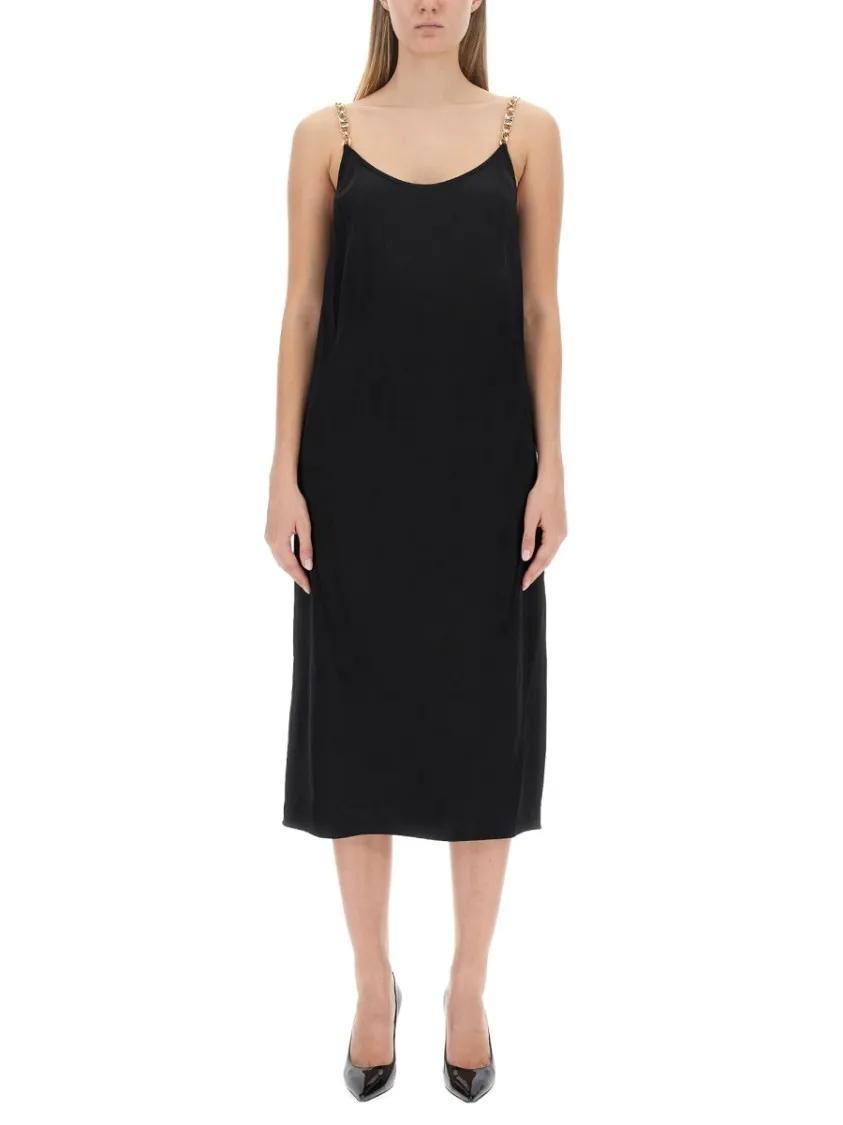 Thumbnail - Michael Kors - Dress With Logo Straps - Größe S - schwarz