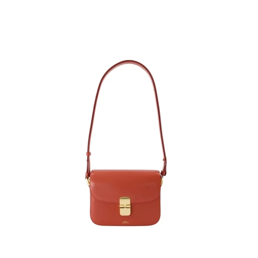 A.P.C. Schultertasche Grace Small Crossbody - Leather - Red Red