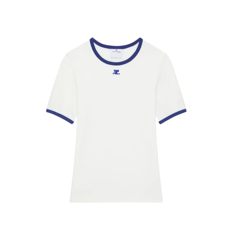 Courrèges T-Shirt Fitted White T-Shirt White