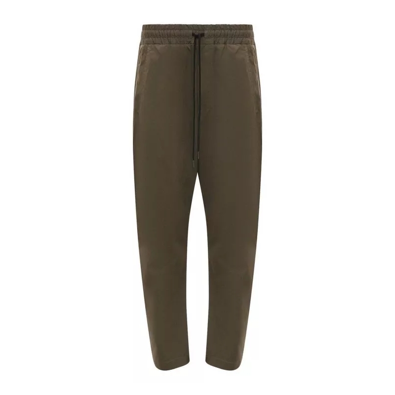 Isabel Benenato  Green Cotton Blend Trousers Green