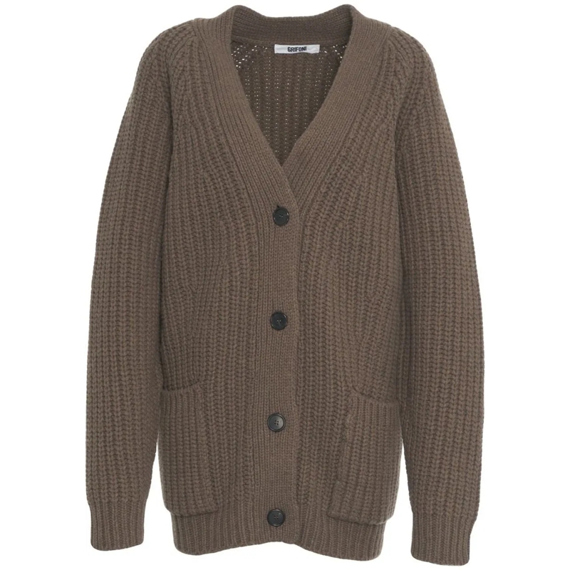 Grifoni Gilet Cardigan braun