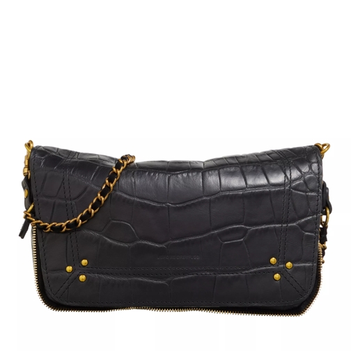 Jerome Dreyfuss Bobi S Imprime Croco Noir Sac à bandoulière