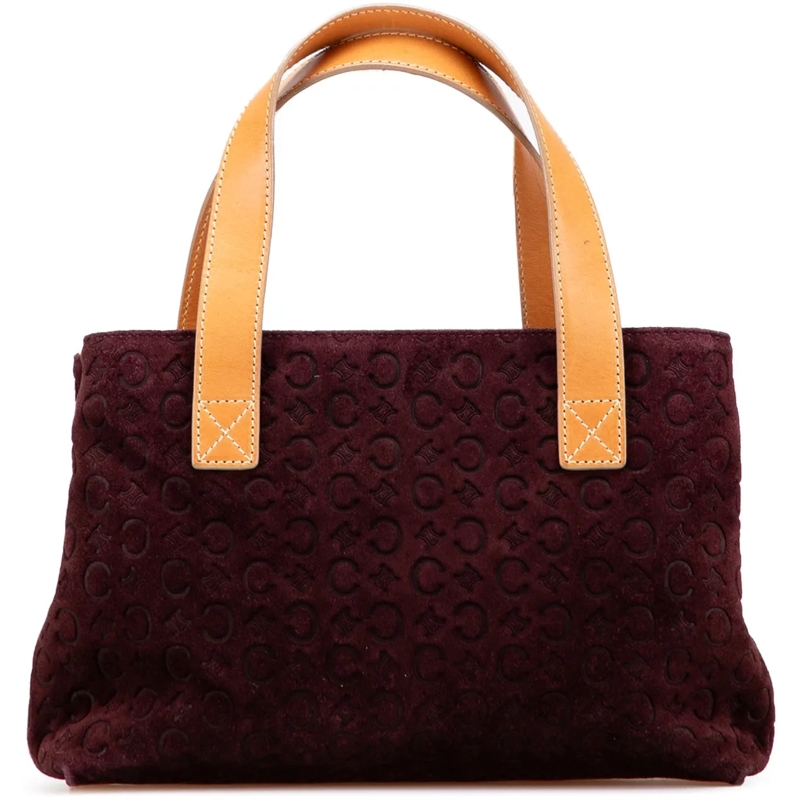 Celine Tote C Macadam Suede Handbag rot