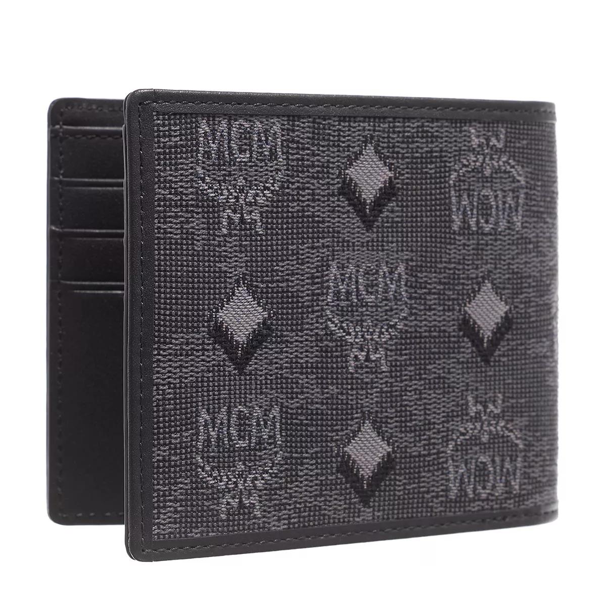 Mcm men's outlet wallet black