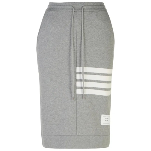 Thom Browne 4-Bar' Grey Cotton Skirt Grey 