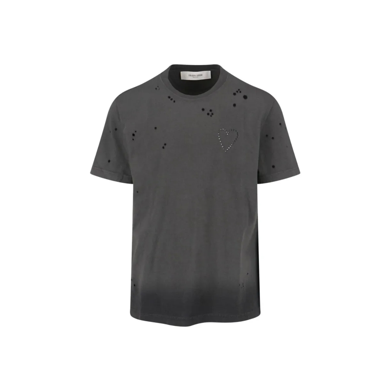 Golden Goose T-shirt "Journey" T-Shirt In Grey Cotton Grey