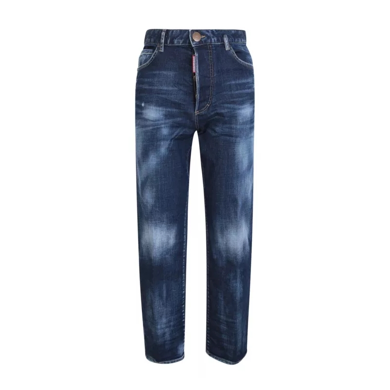 Dsquared2 Jeans mit geradem Bein Denim Straight Fit Jeans Blue