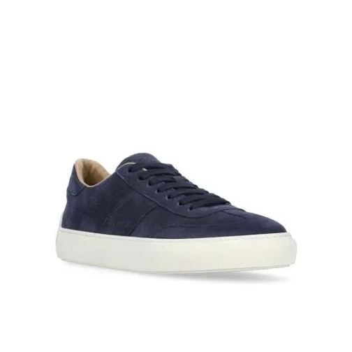 Tod's Blue Pebbled Leather Sneakers Blue sneaker basse