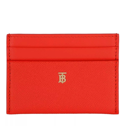 Burberry Monogram Motiv Card Case Leather Bright Red Porta carte di credito