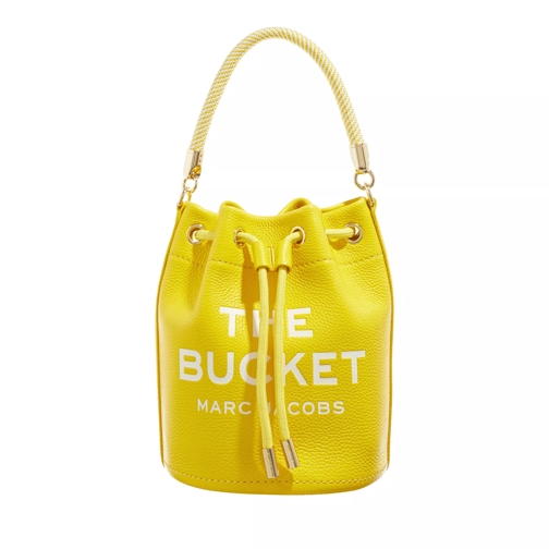 Marc Jacobs The Leather Bucket Bag  Yellow Bucket Bag