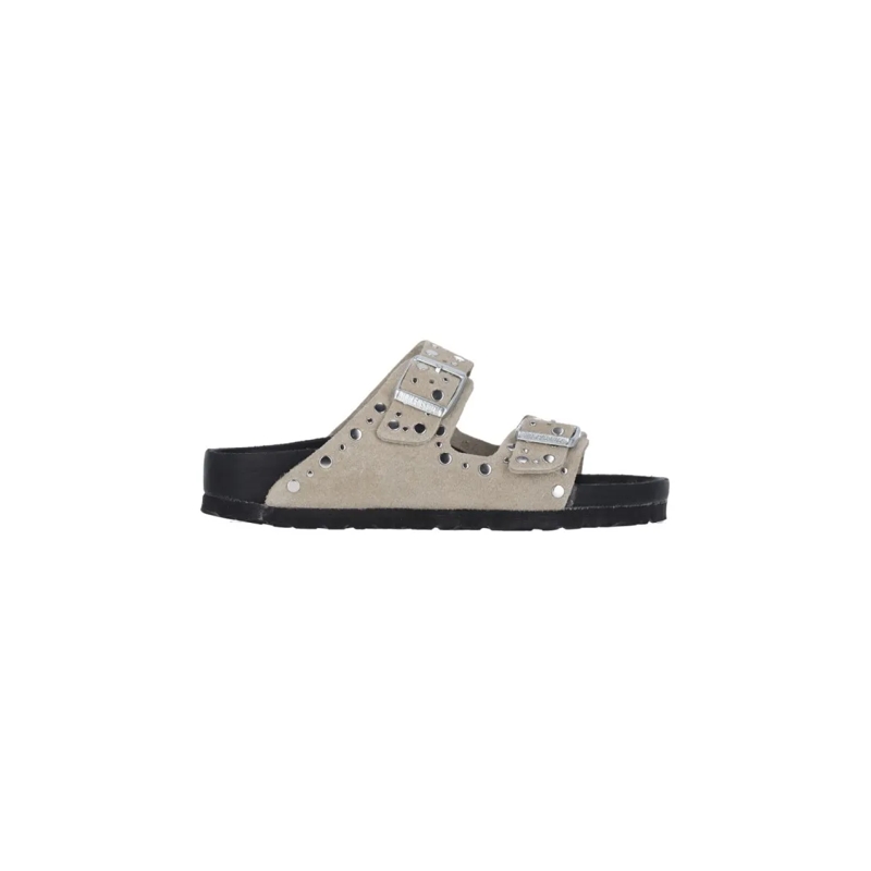 Birkenstock Sandalen "Arizona Rivet" Studded Sandals – Taupe Grey