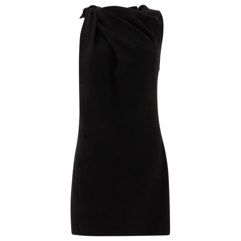 Alexander McQueen Minikleid Knotted Detail Mini Dress Black