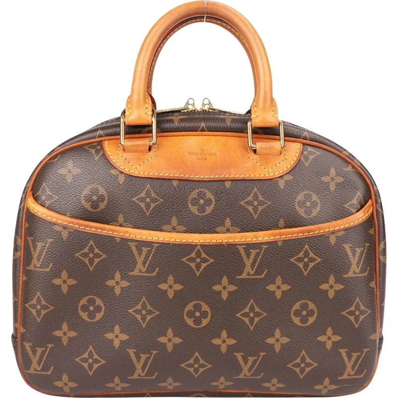 Louis Vuitton Schultertasche Louis Vuitton Canvas Monogram Trouville Handbag braun