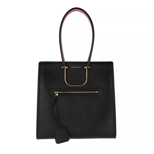 Alexander McQueen The Tall Story Tote Bag Black Tote