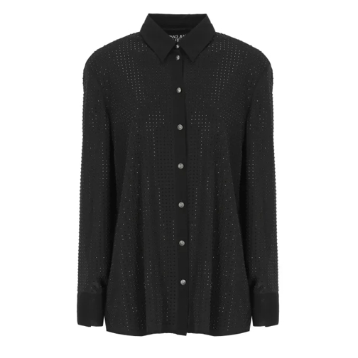 Versace Jeans Couture Shirt With Strass Black 