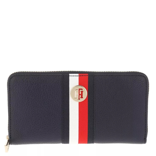 Tommy Hilfiger TH Core Large Zip Around Sky Captain Portefeuille continental