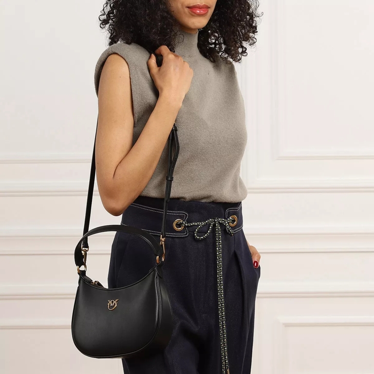 Pinko Half Moon Mini Black | Pochette