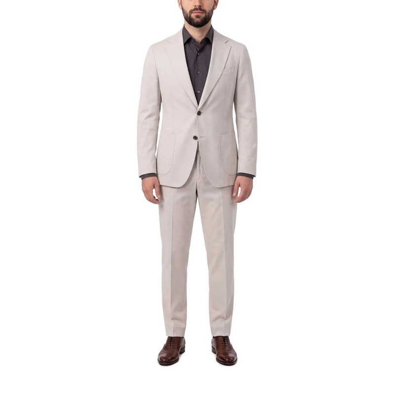 windsor. Anzugkombination Zweiteiliger Anzug aus Baumwolle beige(Image 2)