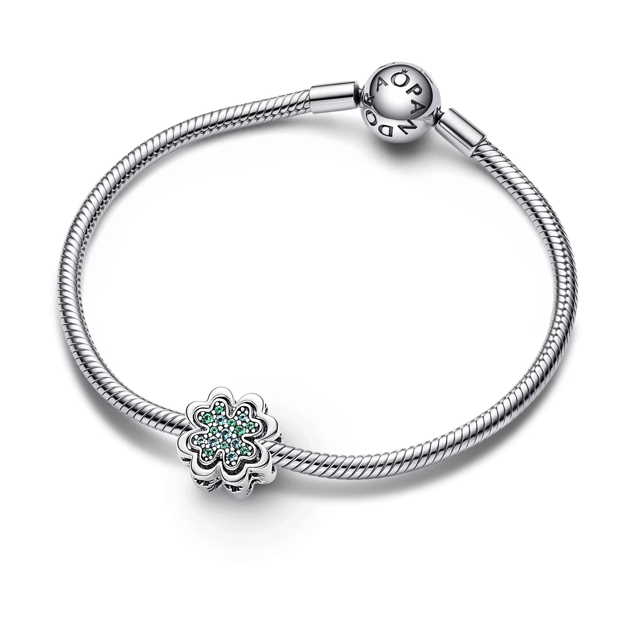 Pandora Splittable Four Leaf Clover Charm Green | Anhänger 