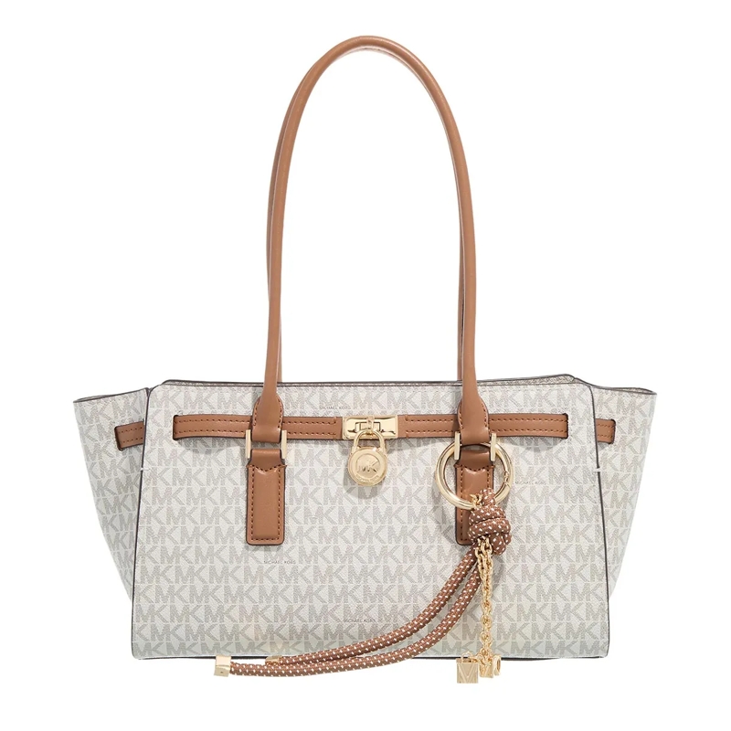 MICHAEL Michael Kors Schultertasche Sm Ew Shoulder Tote w Charm Vanilla