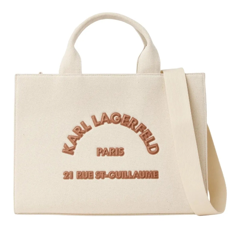 Karl Lagerfeld Tote MEDIUM RUE ST-GUILLAUME SQUARE PATCH Shopper beige