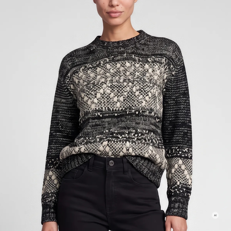 Marc Aurel Pullover Pullover mit abstraktem Muster schwarz(Image 3)